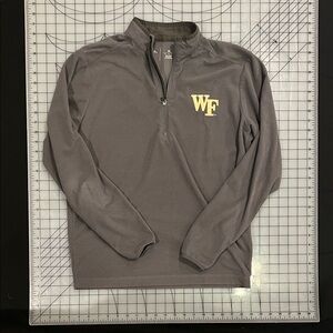 Wake Forest Gray Waffle Quarter-Zip